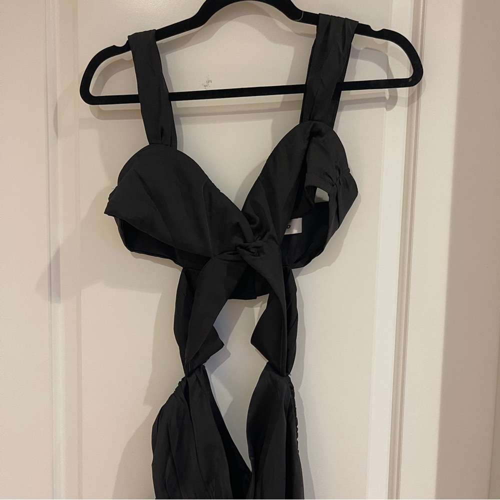 Danielle Guizio Black Cutout Mini Dress - Picture 2 of 10